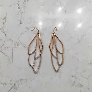 Henri Bendel Rose Gold Earrings.